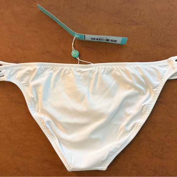 Melissa Odabash Costa Rica Bikini Bottom White IT 46 / US Large NWT - Picture 4 of 5